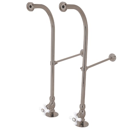 Rigid FreestAnd Supplies W/ Stops, Brushed Nickel